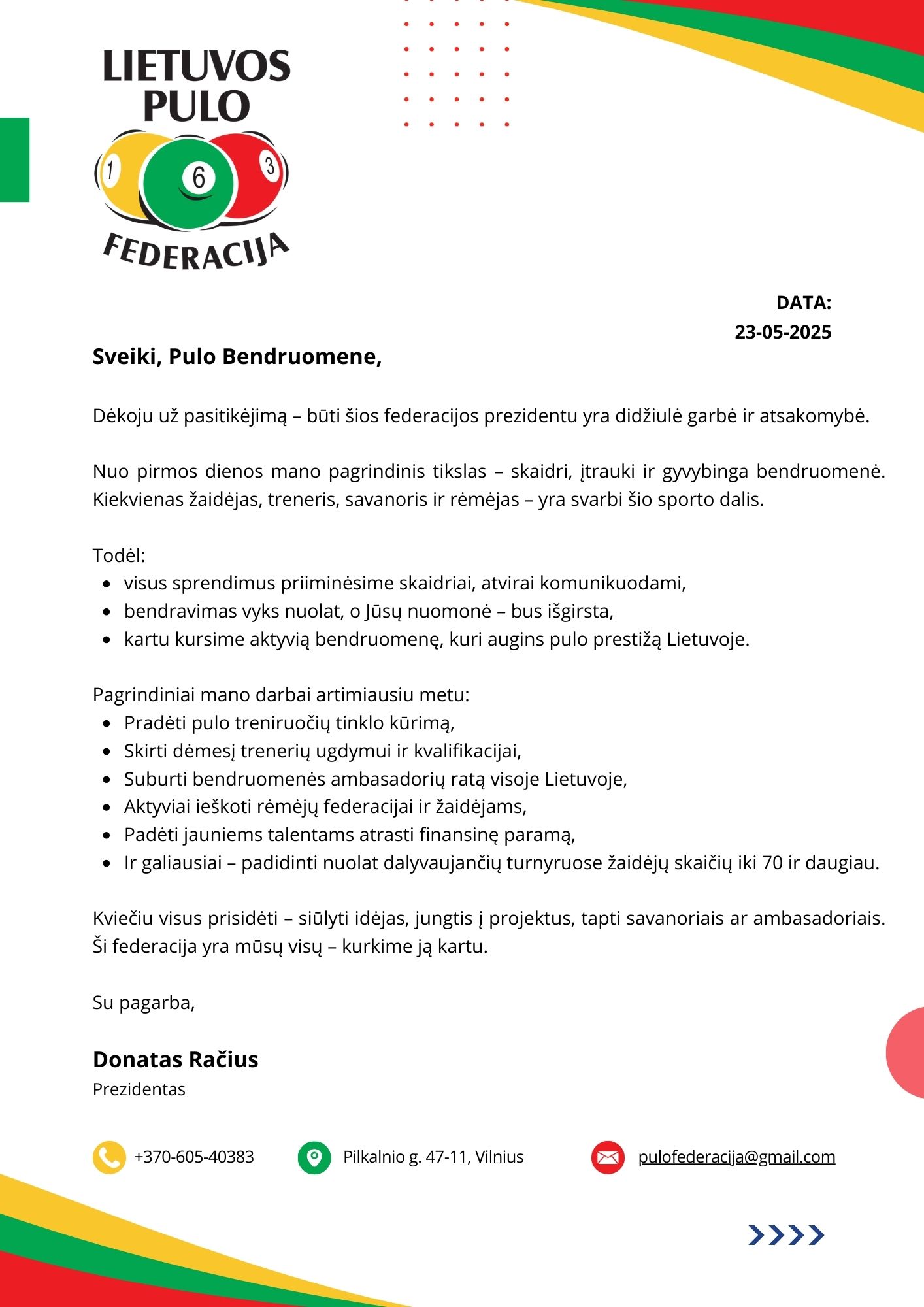 Prezidento laiskas