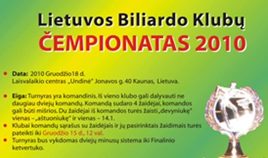 Lietuvos pulo komandinis čempionatas 2010