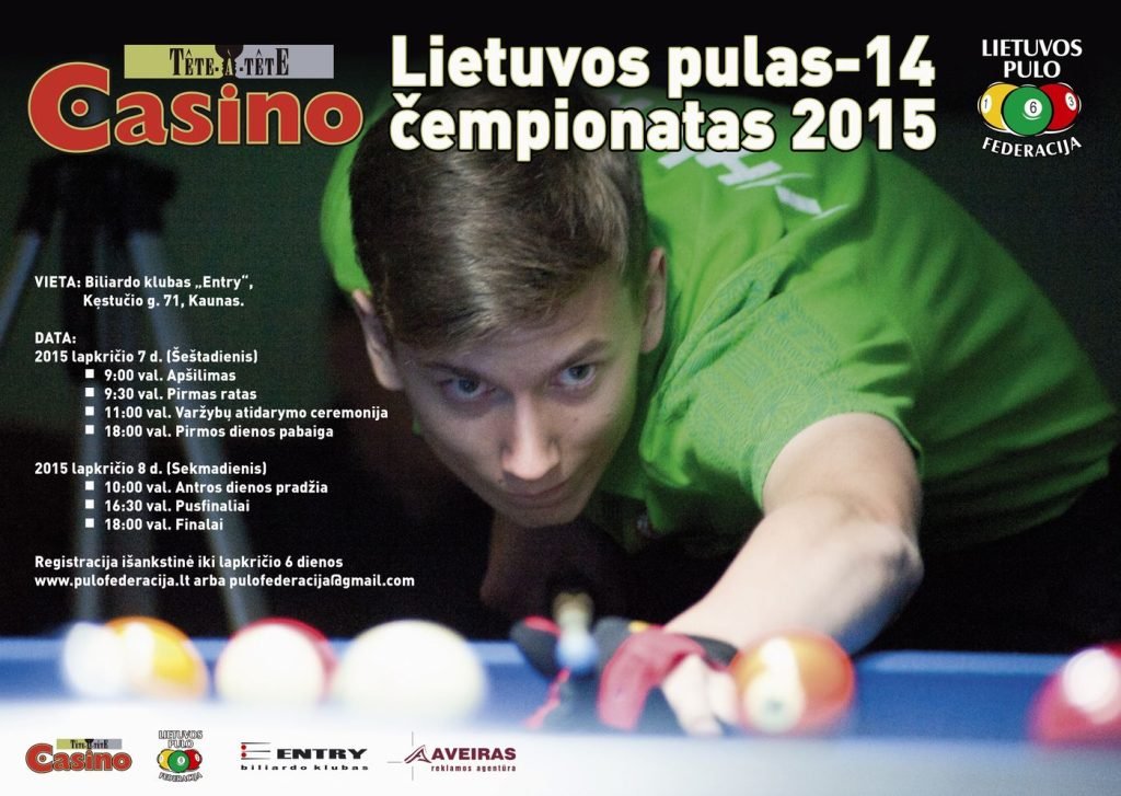 Prasidėjo registracija į "Tete-a-Tete Casino" Lietuvos pulas-14 čempionatą