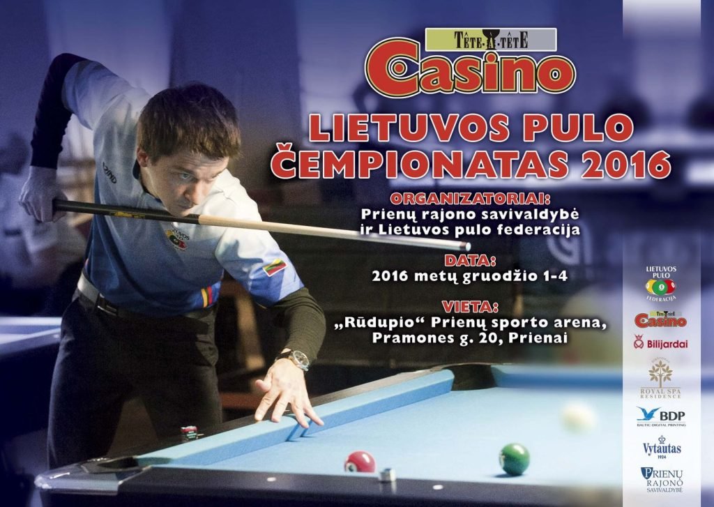 Tete-a-Tete Casino Lietuvos pulo čempionatas 2016