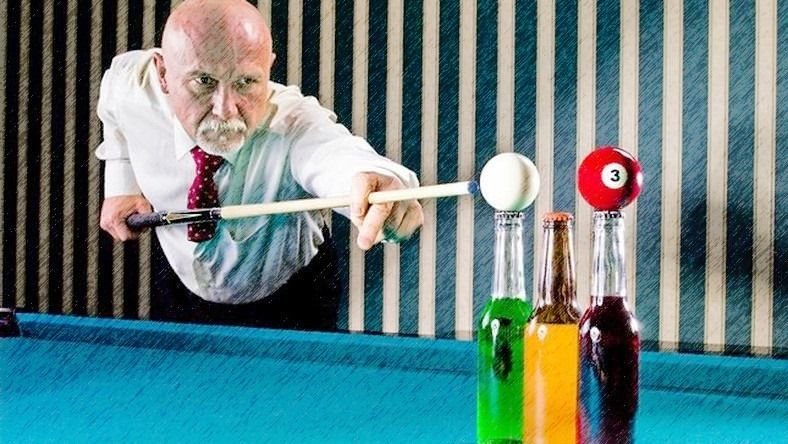 Biliardo triukų pasaulio čempiono Bogdano Volkovskio šou